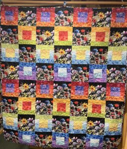Photo of "Blooming Night" quilt