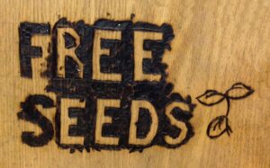 Free Seeds sign